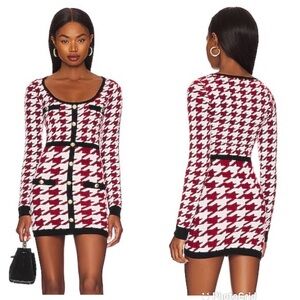 Majorelle Sherry Mini Dress in Red Multi NEW